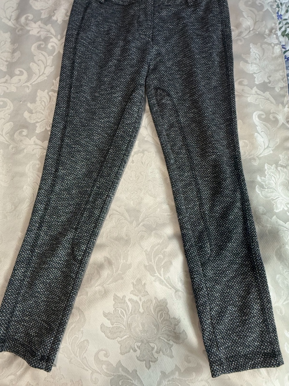 Modo SoLo by We3 Gray Textured Ankle Pants Career Office Stretch Size 6 - Picture 9 of 13